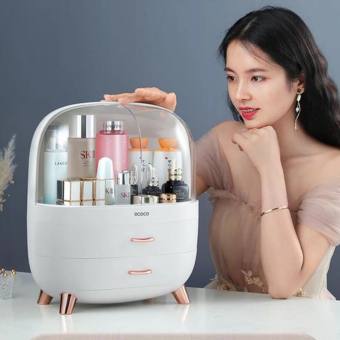 Kệ để mỹ phẩm ECOCO 3 tầng. Tủ mỹ phẩm để bàn cao cấp chính hãng ecoco, hộp đựng đồ trang điểm nhiều ngăn