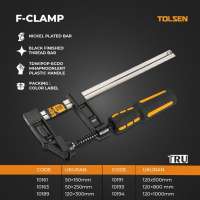 TOLSEN Klem F Clamp Catok Jepit Kayu Ukuran Lengkap F-CLAMP