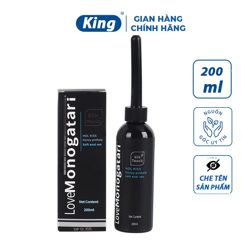 Gel bôi trơn hậu môn Silk Touch Monogatari 200ml gel hậu môn gốc nước tăng khoái cảm kéo dài quan hệ