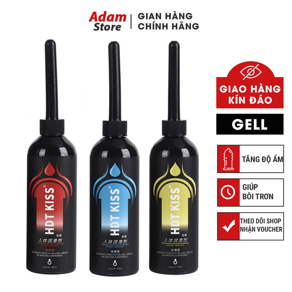 Gel bôi trơn hậu môn HDT KISS, gel bôi trơn tăng khoái cảm khi quan hệ dành cho Gay, LGBT