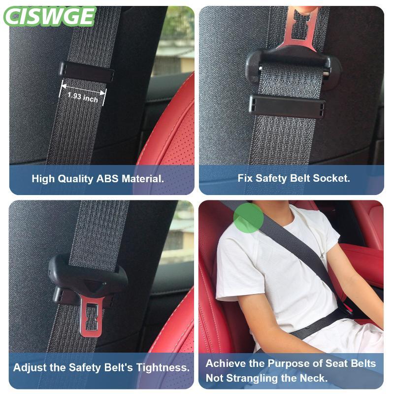 [CISWGE Auto] Dây đai an toàn điều chỉnh 2pcs 4pcs xe an toàn khóa kẹp giới hạn clip cho gia đình bảo vệ và dễ dàng thiết lập Giá 32,414 Đồng*Miễn phí vận chuyển