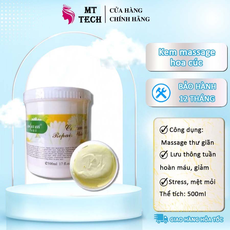 Kem massage hoa cúc kem massage mặt hũ 500g chính hãng