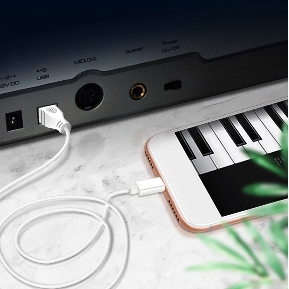USB C To USB B Cable Type C To USB Midi Inter Cord For Electronic Music