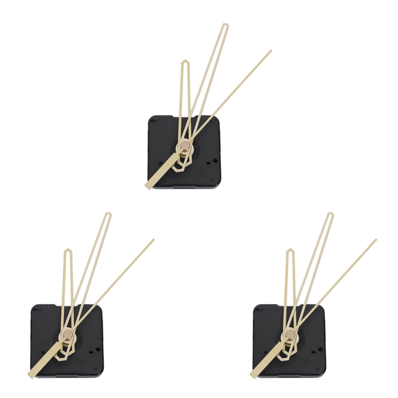 3X Silent Large Wall Clock Mechanism Watch DIY Mechanism Quartz Clock Movement Parts Replacement Repair Clock Parts