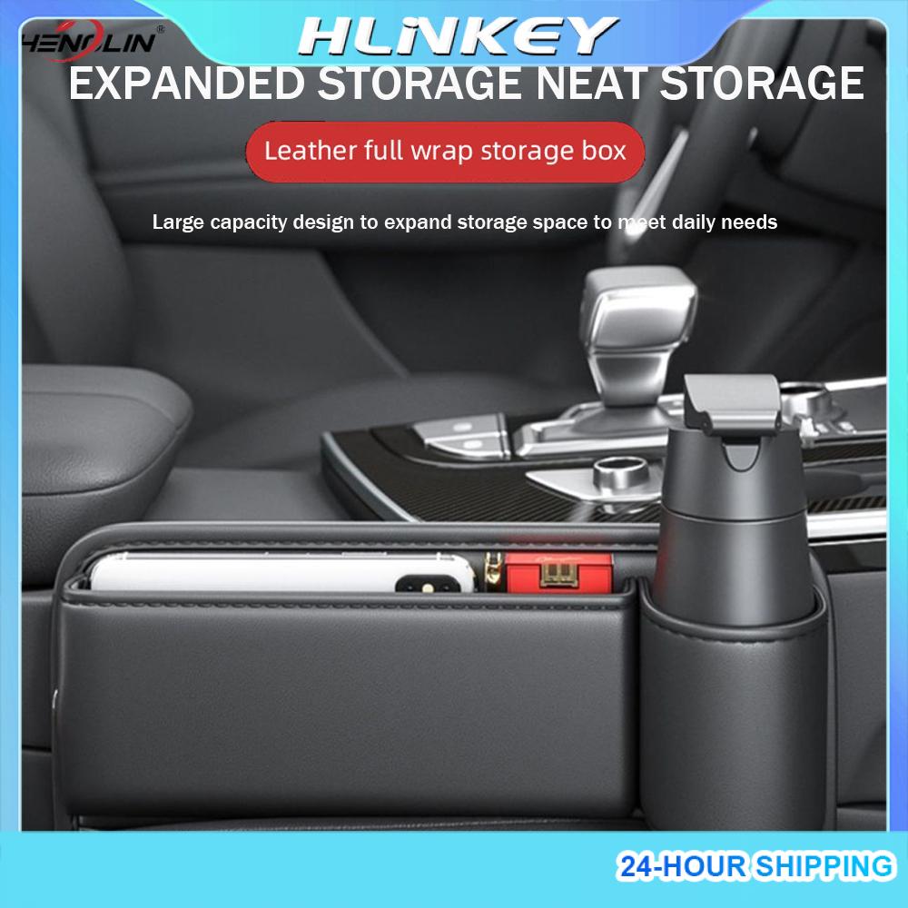 Multifunction Car Seat Gap Organizer Storage Box Pocket with Cup Holder Seat Universal Crevice Side Storage Wallet Keys Card ราคา 79 บาท*ส่งฟรี