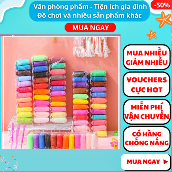   36 màu chỉ 39k  Đất sét khô nhẹ chất lượng cao Nhật cho bé cùng gia đình đất nặn an toàn cho trẻ em tăng sáng tạo đồ chơi đất tạo hình tự khô Nhật Bản giá cực tốt cho các bé đất sét Nhật tự khô nhiều màu cao cấp - Nguy 