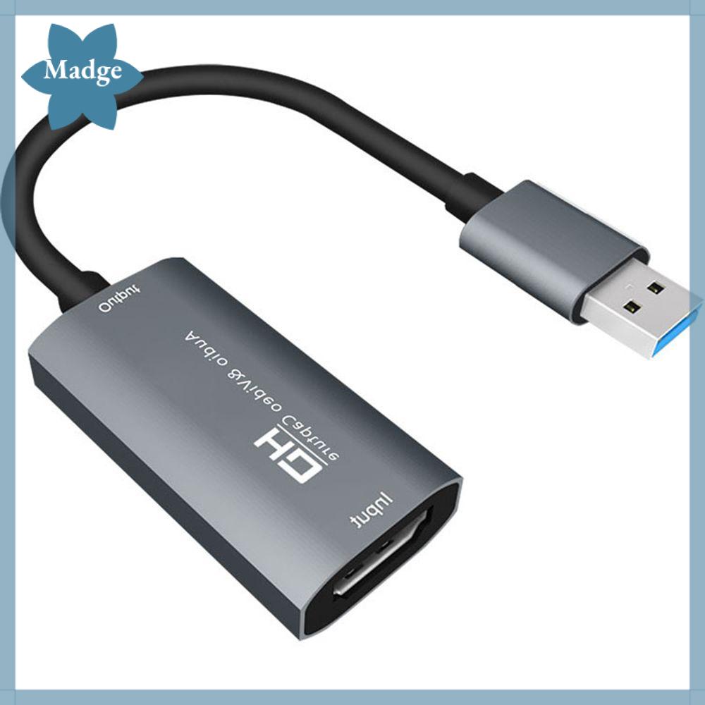MADGE 1080P Hợp Kim nhôm DVD Máy Quay Phim 4K HD Ghi lại Hộp Video Grabber Video Capture Card HDMI-Tương thích USB 3.0