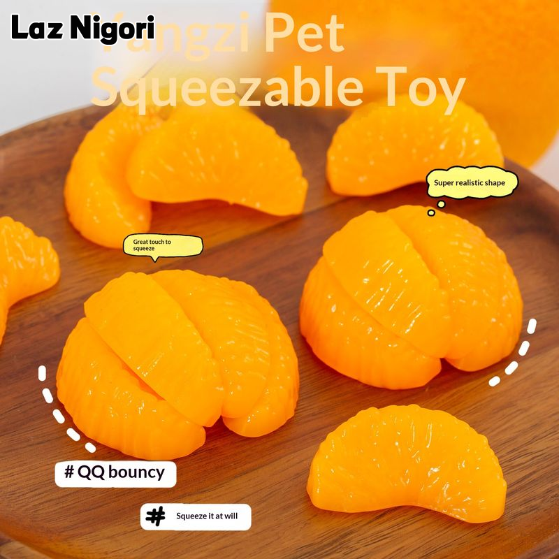 Laz Nigori Realistic Orange Slice Squishy Toy - Soft, Bouncy Stress Relief Fidget for Adults and Kids ราคา 19 บาท*ส่งฟรี