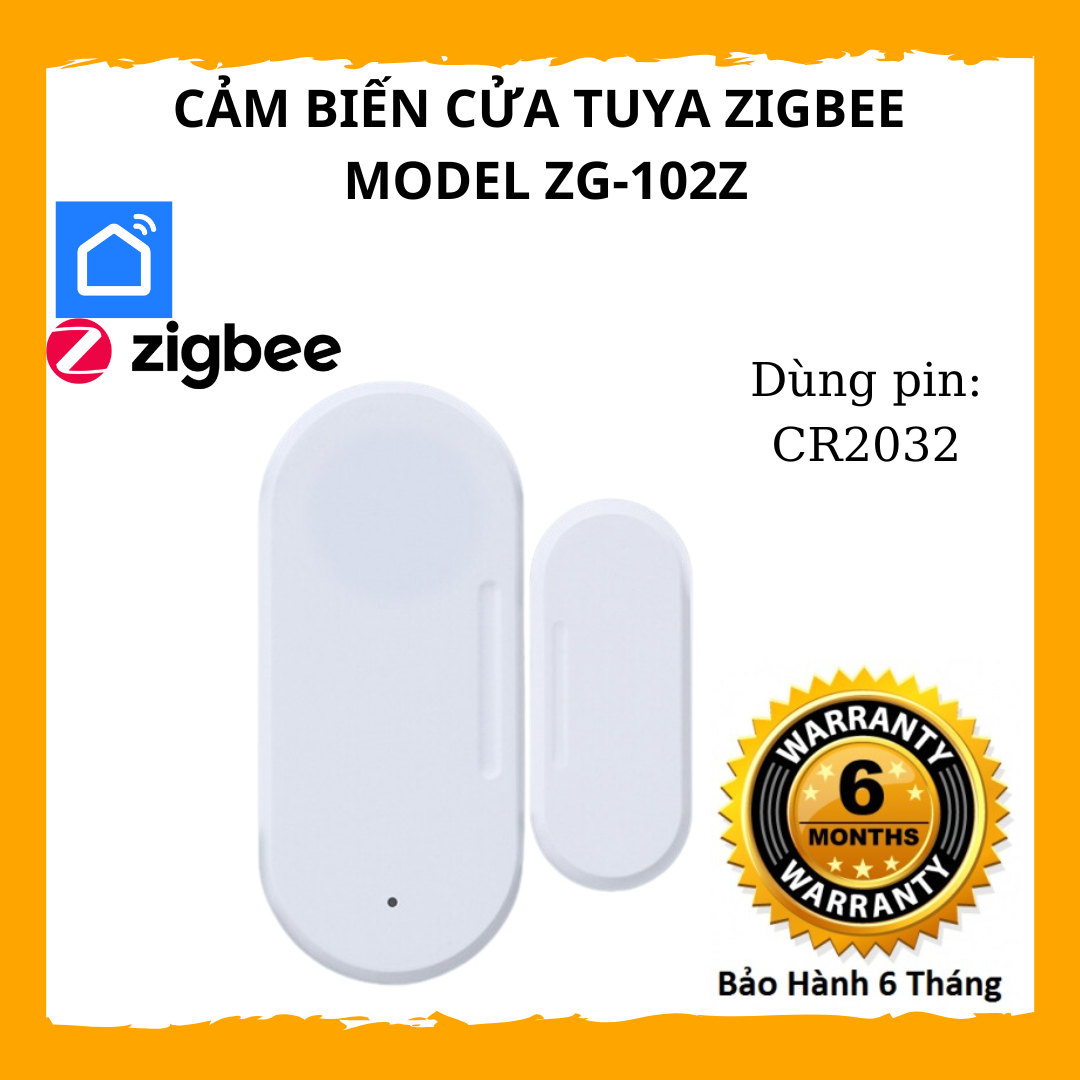 Cảm biến cửa thông minh tuya zigbee dùng pin – bảo hành 6 tháng