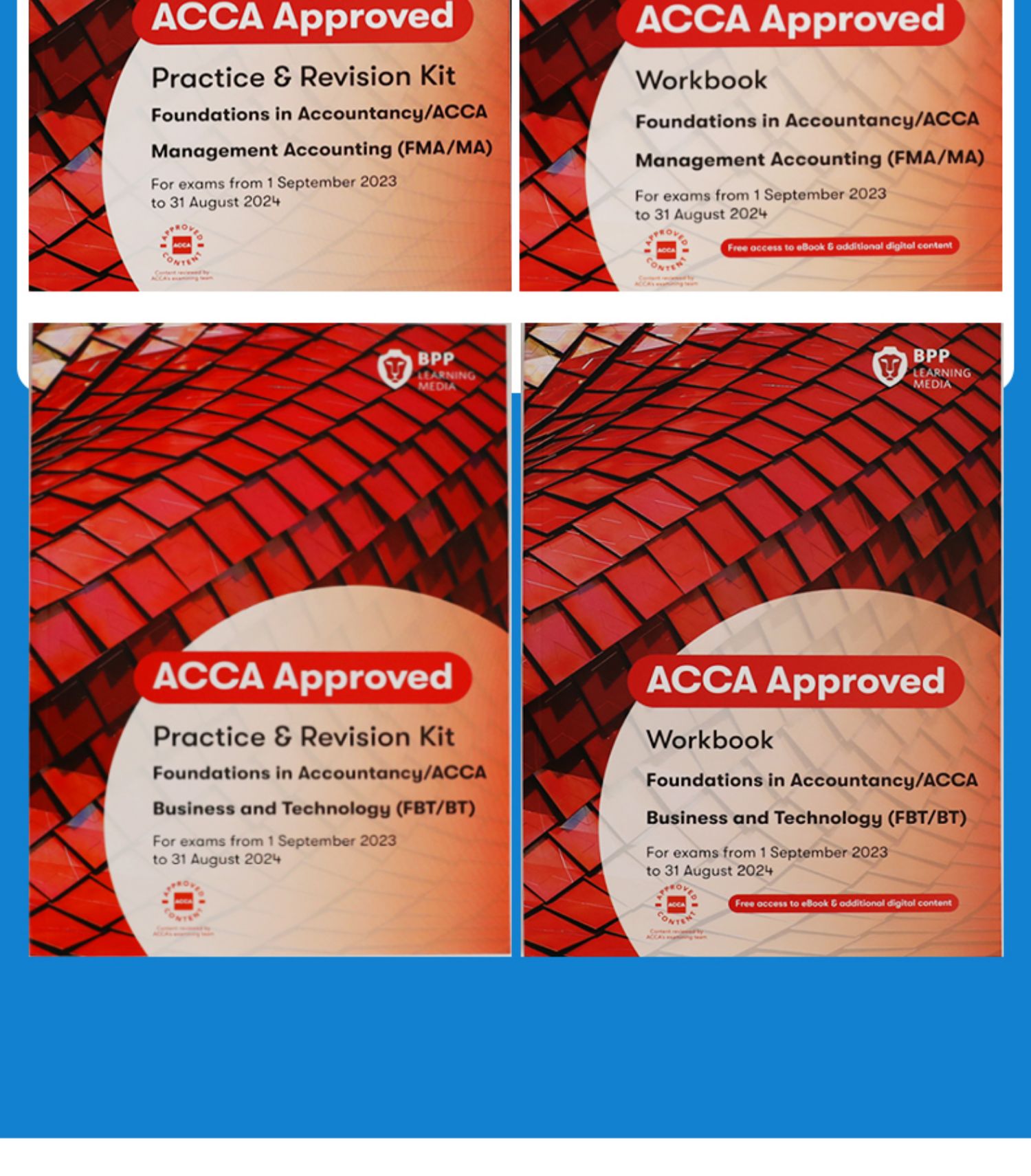 Authentic]BPP 2024 ACCA Textbook +workbook +Exam Assistant