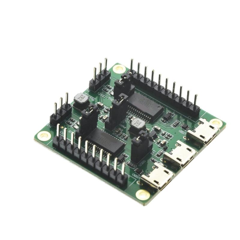 Sản xuất thử nghiệm Hội Đồng Quản trị cho cổng nối tiếp đôi có tính năng USB chỉ số điện LED và antimisconnection thiết kế