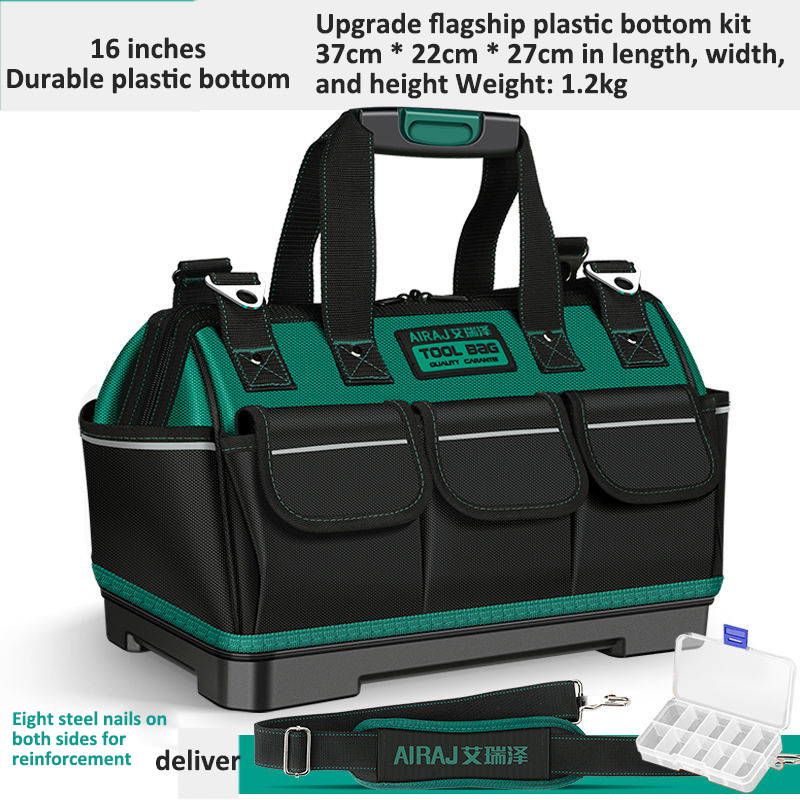 ERMO 🔧Giỏ Xách Dụng Cụ Dụng cụ dụng cụ điện là chắc và bền vải dày cầm tay đa chức năng sửa chữa Túi