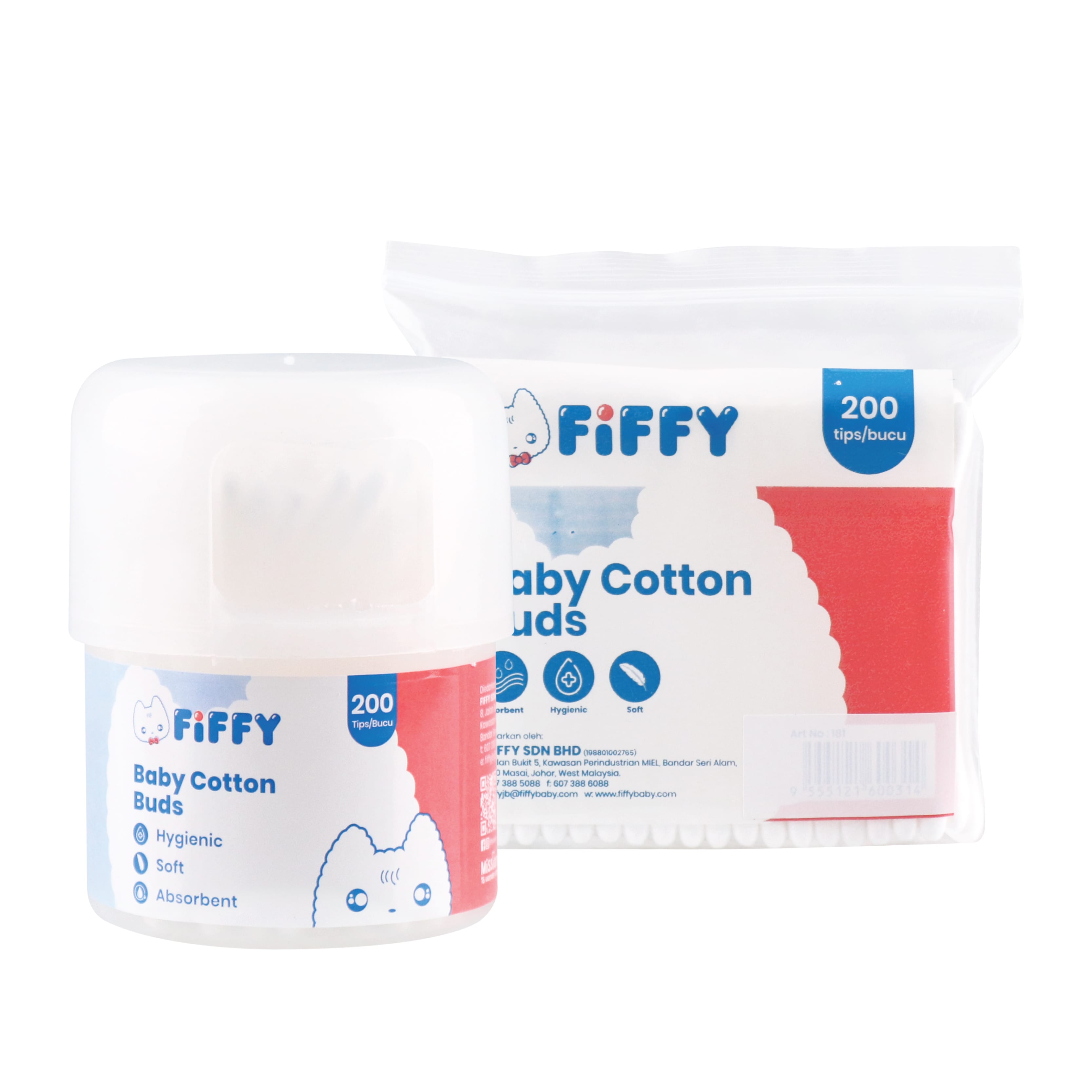 FIFFY VALUE PACK COTTON BUD PUTIK KAPAS BAYI (98-906)