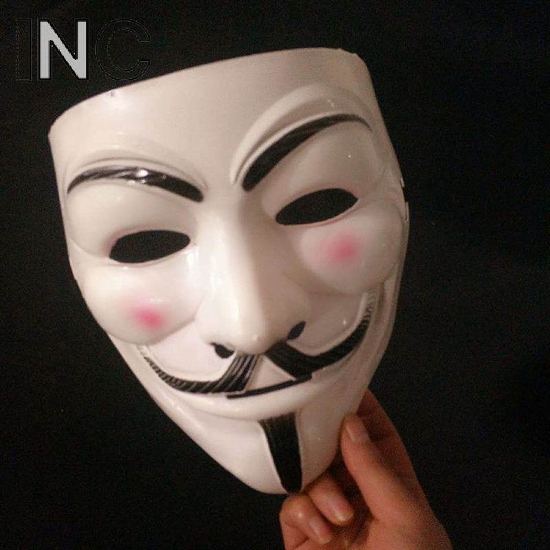 【INC】 V cho Vendetta Mặt nạ Halloween kinh dị mặt nạ bên mặt nạ maska