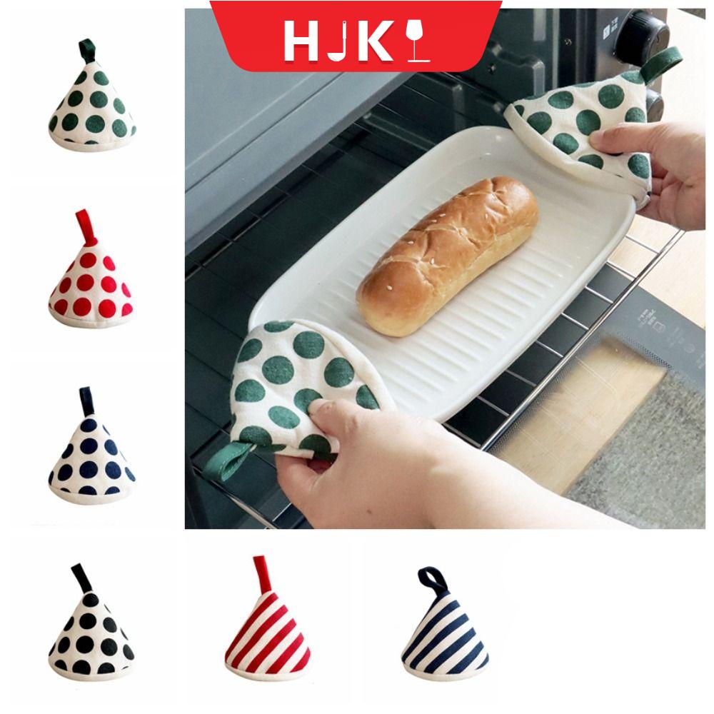 HJKL Bông Mũ tam giác nồi chống bỏng Cách nhiệt Bọc vải Giá đỡ nồi Nồi tráng men Dày hơn Tay cầm nồi Nhà bếp