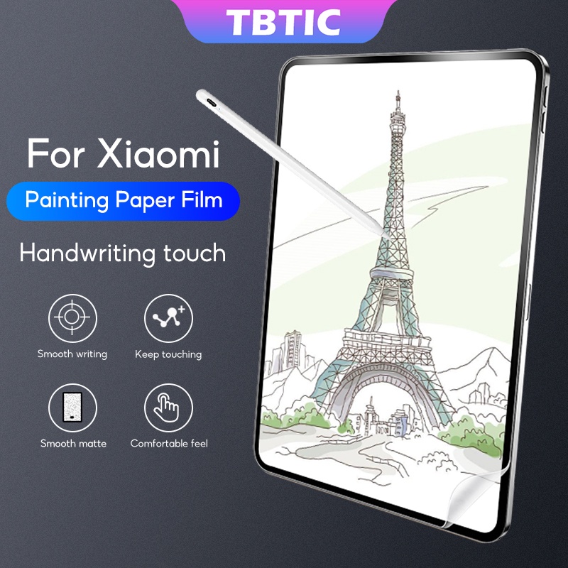 Tbtic Matte paperlike bảo vệ màn hình cho Xiaomi Pad 6 5 Pro 2023 2022 11 inch