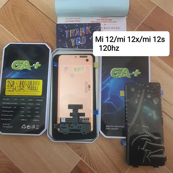 Màn hình Mi 12/mi 12x/mi 12s tặng keo dán
