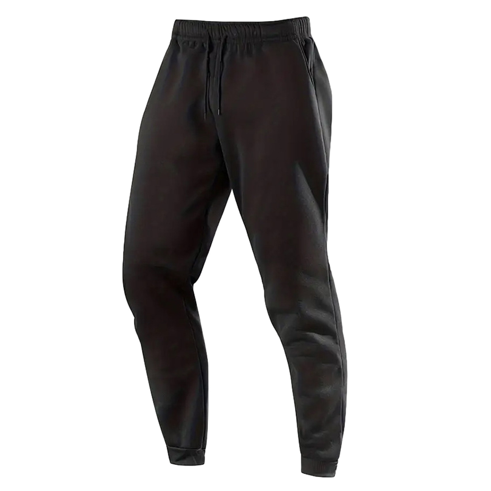 【Stock】 Men Casual Tapered Pants Gym Running Pants Men's Jogger Pants with Drawstring Waist – Lightweight Solid Color Sweatpants for Gym Running Bodybuilding Outdoor Sports – Comfortable for Workout