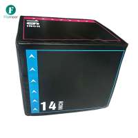 Flameer 3 in 1 Plyometric Jumping Box Step up Box 30x35x40cm Versatile Strength Training for Workout Gym Conditioning Home Fitness