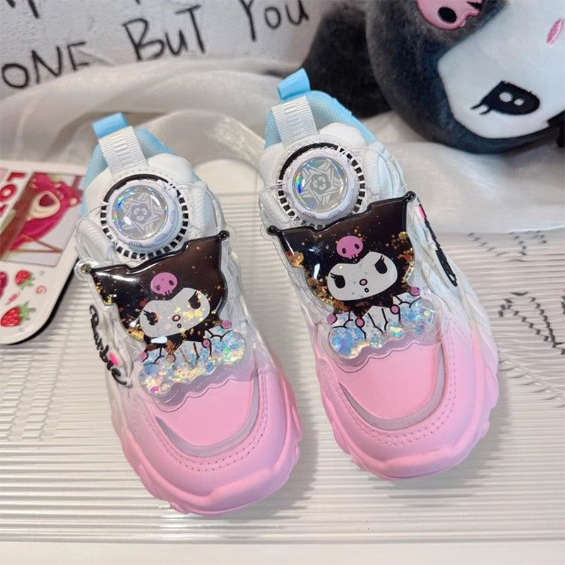 Hot bán sanrios Giày thể thao trẻ em Kawaii kuromi Giày chạy bộ thu đông cho bé gái phim hoạt hình h