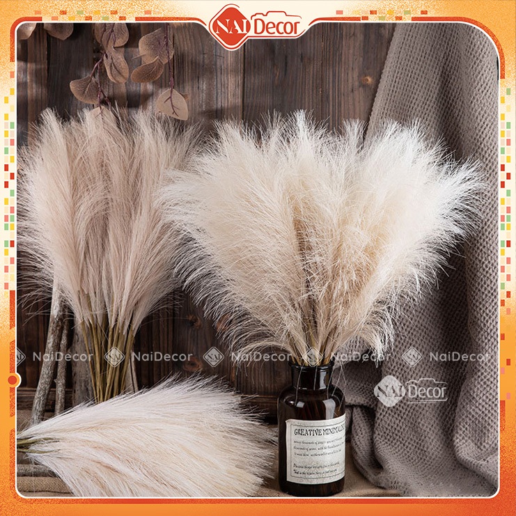 Cỏ Lau Giả, Cây Lau Sậy, Cỏ Lau Vải Nai Decor Trang Trí Nhà Của, Tiệc Cưới, Sự Kiện, Tiểu Cảnh, Chụp Ảnh Studio, Safari