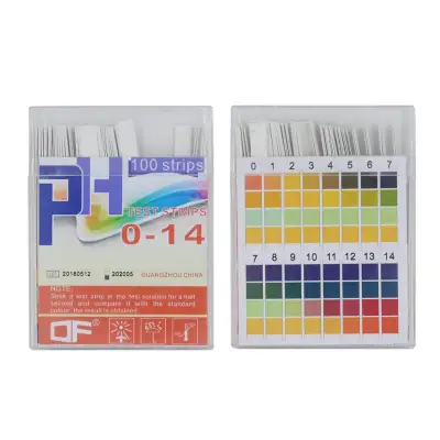 100pcs 0-14 pH Test Strips Alkaline Acid Indicator Paper Litmus Tester
