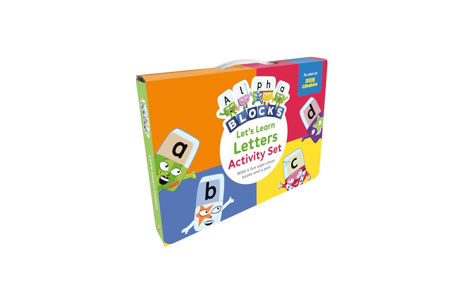 New English Book หนังสือใหม่ Alphablocks Lets Learn Letters Wipe-clean Activity Set (Numberblock Wipe Clean Titles) -- Boxed pack
