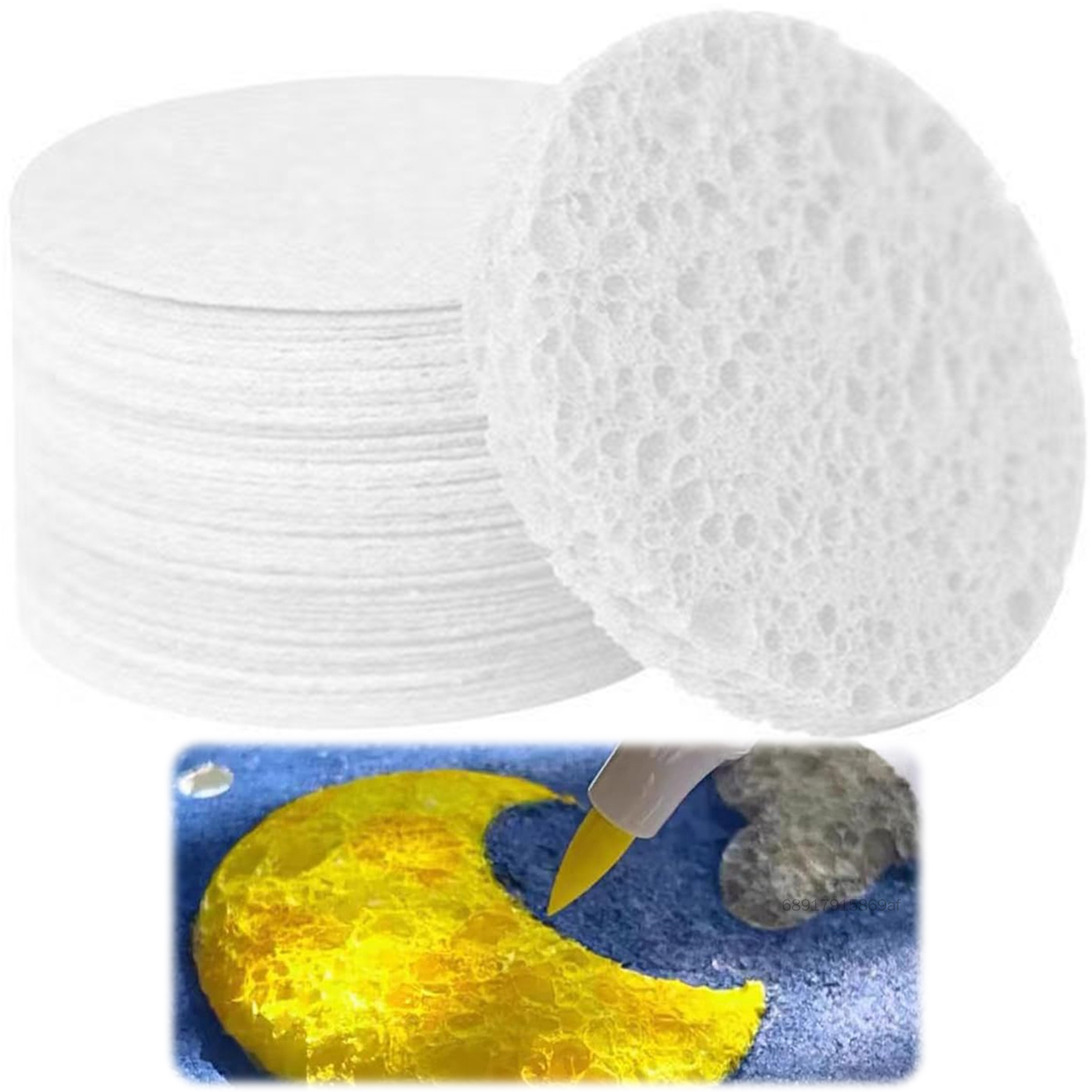 Bản vẽ 3D Magic Canvas Sponge Multi-Surface nén Sponge hoàn hảo cho nghệ thuật và thủ công TF-MEL-VN