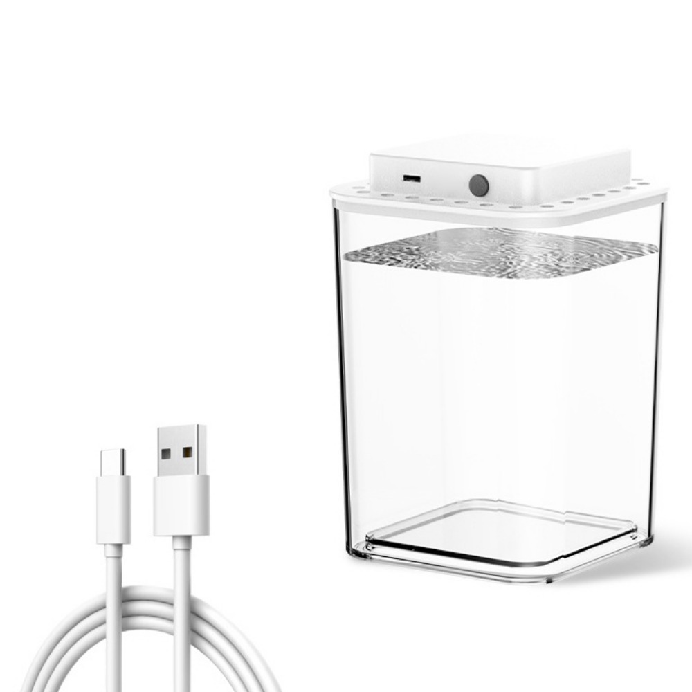 MITULI Trong suốt Bể cá Betta Cảm biến thông minh Sạc USB Bể cá để bàn Đa chức năng Nhựa Hộp lưu trữ mô hình Để lưu trữ - 2