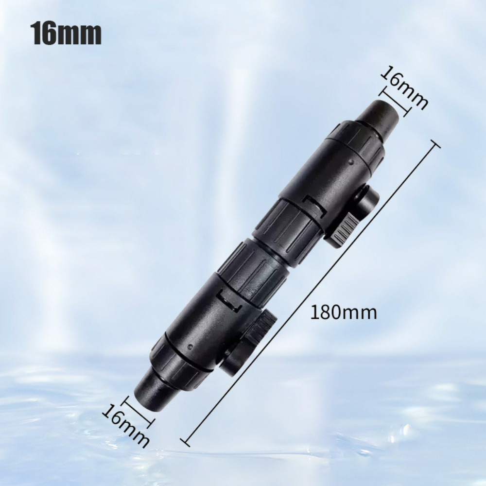 LETIGO Nhựa Đầu nối vòi nước bể cá Đen Tháo nhanh Khớp nối tách Ống Thiết thực 16mm/12mm Van điều khiển nước bể cá - 4