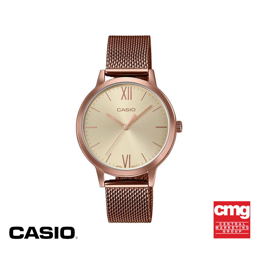 นาฬิกาข้อมือ CASIO รุ่น LTP-E157MR-9ADF วัสดุสเตนเลสสตีล สีโรสโกลด์