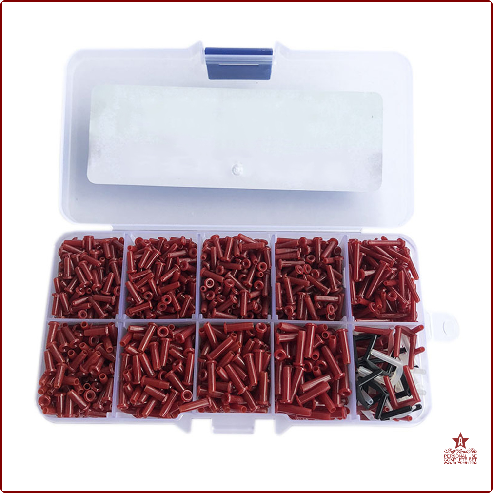 [wwud] Brand New Grommets Accessories Tools Tubing 1 Set Badminton Racket Eyelets Fittings Kit Line Nylon Parts Repair