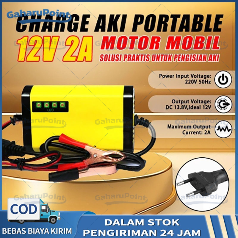 Portable Battery Charger 12V/2A for Motorcycle Car 220V 50Hz Casan Aki 12 Volt 24 Volt Cas Casan Aki Motorcycle Car 12V 2A 12V/12A Portable Automatic Charger Accu Carger Portable Motorcycle Car Battery Charger/12V Automatic Motorbike Battery Charger/Car M Harga 19,640 rupiah*Gratis Ongkir