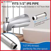 METRONIZE Slip-on Bathroom Tub Spout with Shower Diverter