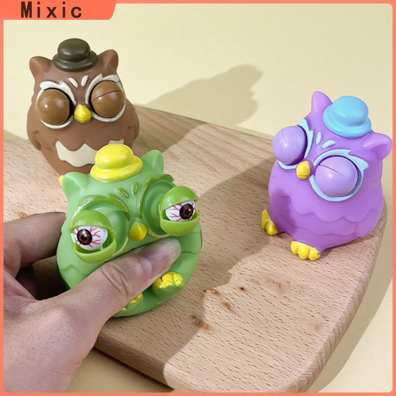 Mixic 2pcs Owl siết đồ chơi đồ chơi đồ chơi đồ chơi đồ chơi đồ chơi đồ chơi đàn hồi đồ chơi đàn hồi đồ chơi đàn hồi