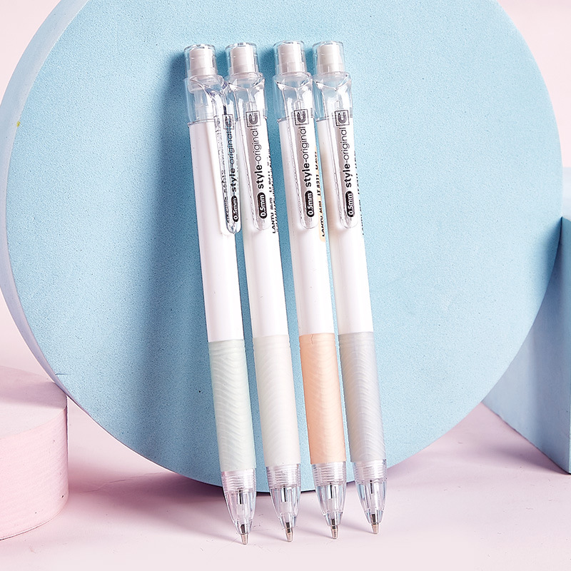 0.5mm/0.7mm Mechanical Pencil Ins Style Non-slip Grip with Eraser Smooth Writing Large Capacity Automatic Pencil