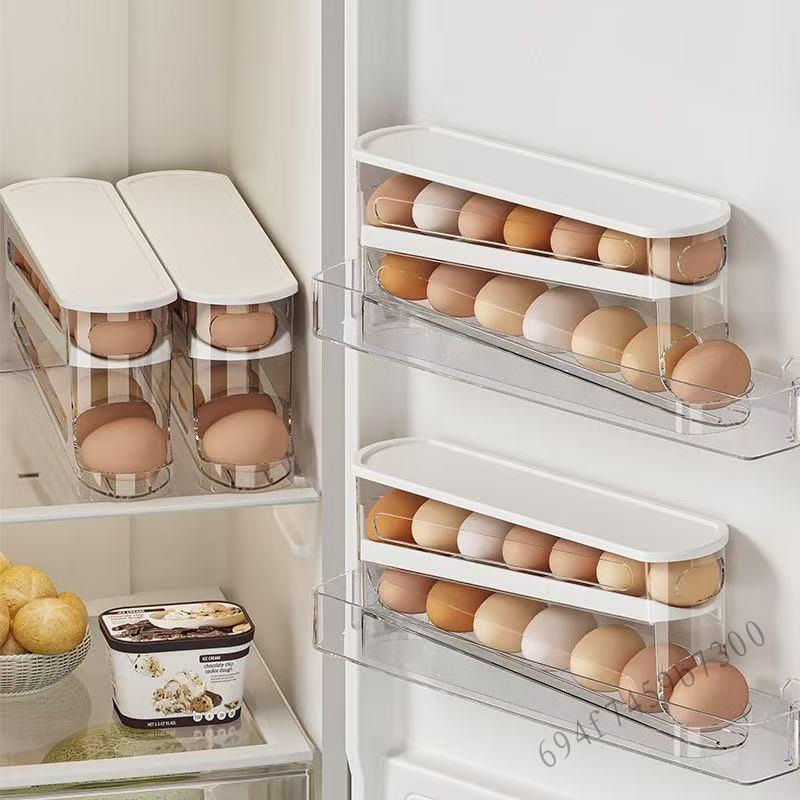 Hộp đựng trứng cán cấp thực phẩm - Hộp đựng tủ lạnh Nhà bếp có nắp