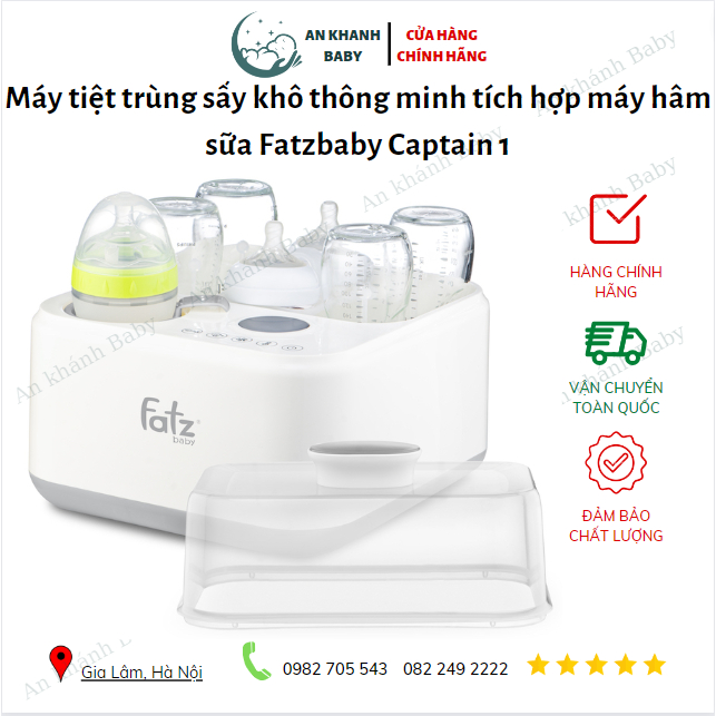 Máy tiệt trùng sấy khô hâm sữa điện tử có tích hợp máy hâm sữa - captain 1 fatz baby - fb4320sj