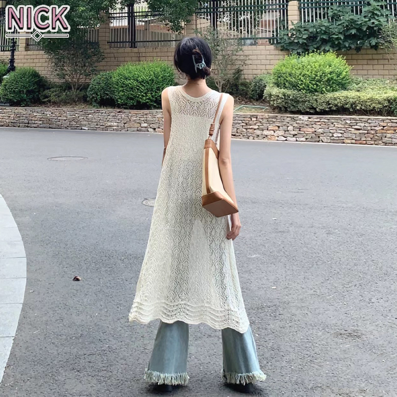 Vest Nữ kiểu Pháp hengshanyuan cotton màu trắng áo sát nách