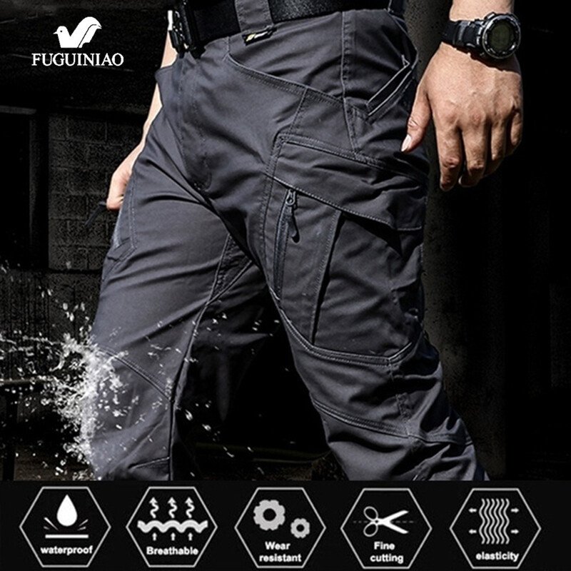 Thoshine Brand Men Cargo Pants Camouflage Military Trousers