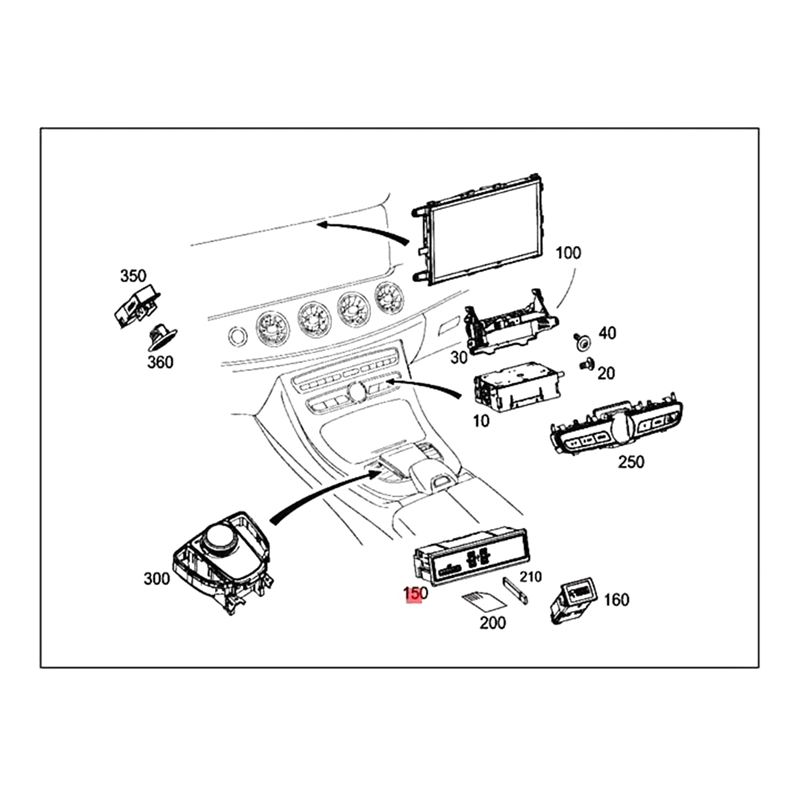 【Beverly】-A2058200326 for - C W205 Double USB Interface Multimedia Connection Unit ราคา 10,931 บาท*ส่งฟรี