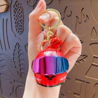 HABELYI MALL Cool Light-up Helmet Keychain Realistic Lightweight Helmet Bag Charm Creative Multifunctional Mini Night Light Pendant Key/Backpack Decor