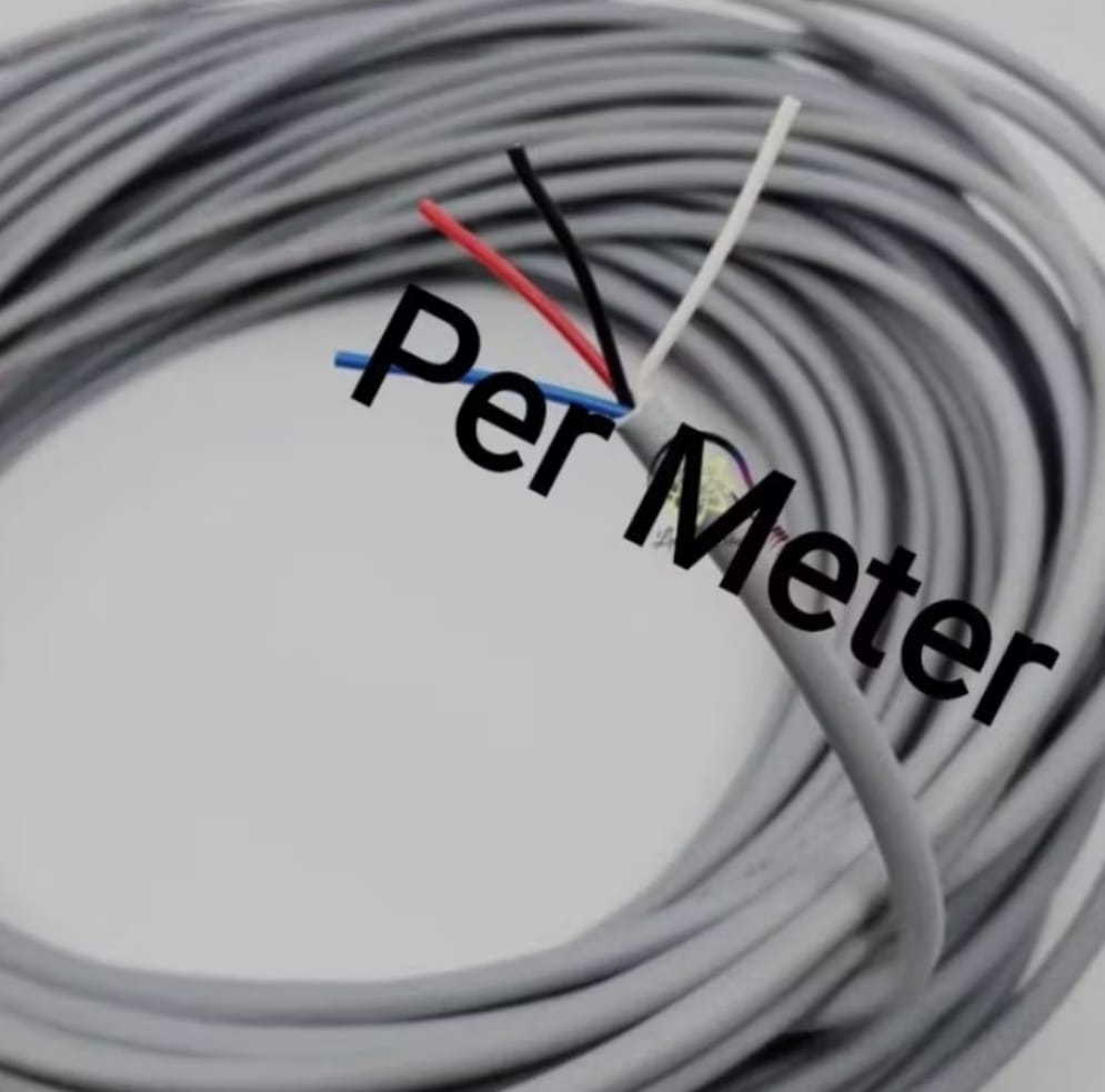 KABEL TELEPON (Tunggal) / Kabel Telpon Warna Abu-Abu / Kabel Intercom Meteran Harga 2,500 rupiah*Gratis Ongkir