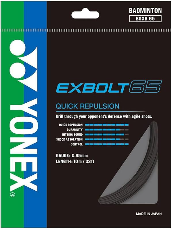 [Hot][Hot]YONEX BG Exbolt 65  Badminton Rope