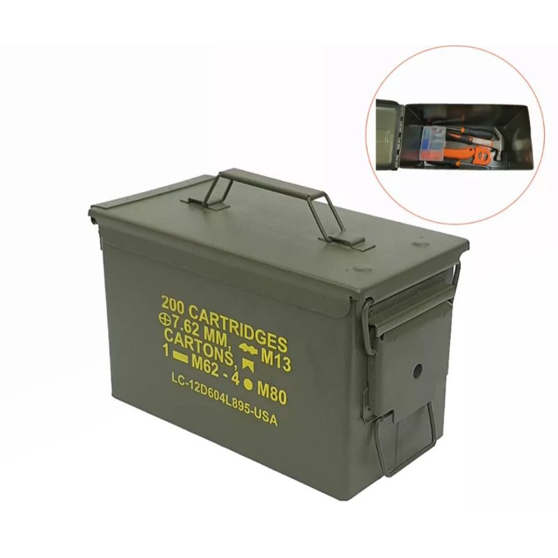 Hòm đựng đồ loại to 7l, hộp đựng dụng cụ, hộp đựng đồ nghề sắt sơn tĩnh điện dung tích chứa 7l sưu tầm decor để dụng cụ