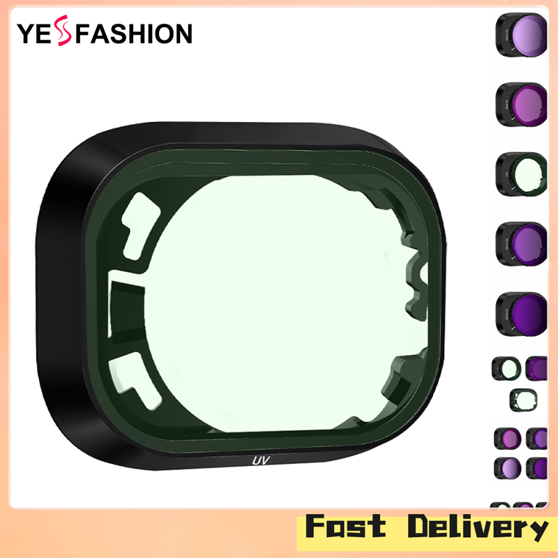 Yesfashion Store IN stock Lens Filter Protector Easy Installing Filter Accessory High Light Transmittance Optical Glass Compatible For DJI Mini 4 Pro ราคา 202 บาท*ส่งฟรี