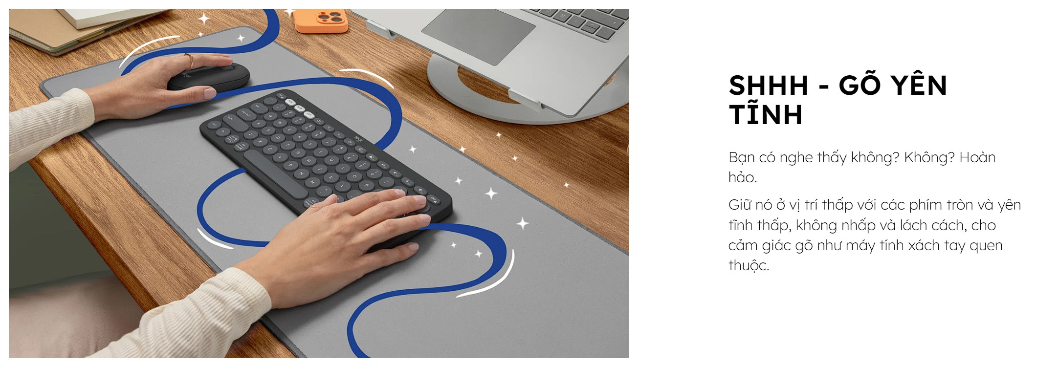 Bàn phím không dây Logitech Pebble keys 2 K380s
