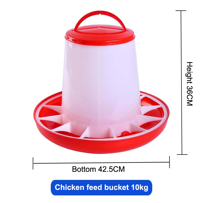 [HUSTOM] COD 1 4 6 8 10kg Tự động gà trung chuyển xô Gà trống hen ăn thiết bị, trang trại động vật gia cầm chim cút chim bồ câu ăn nguồn cung cấp 1 PC - 3
