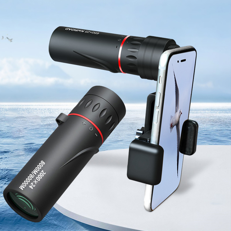 2000x24 HD Monocular Telescope Mini Portable Mobile Phone Telescope With Holder Outdoor Camping Hunting Birdwatching Telescopes ราคา 115 บาท*ส่งฟรี