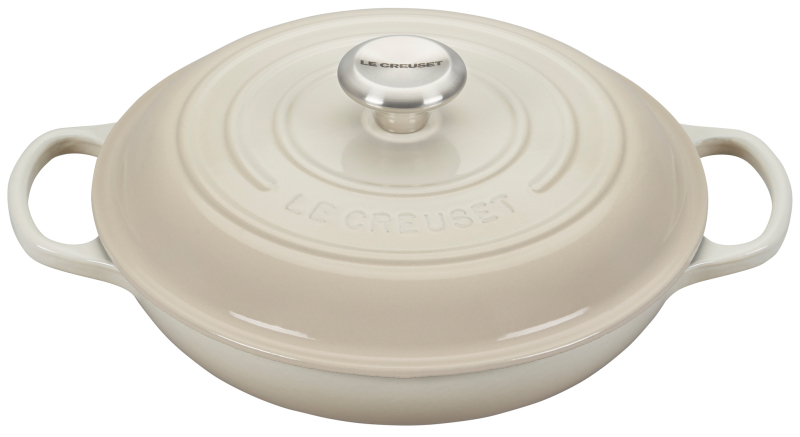 Le Creuset Cast Iron Signature Buffet Casserole 30cm (Meringue) Singapore